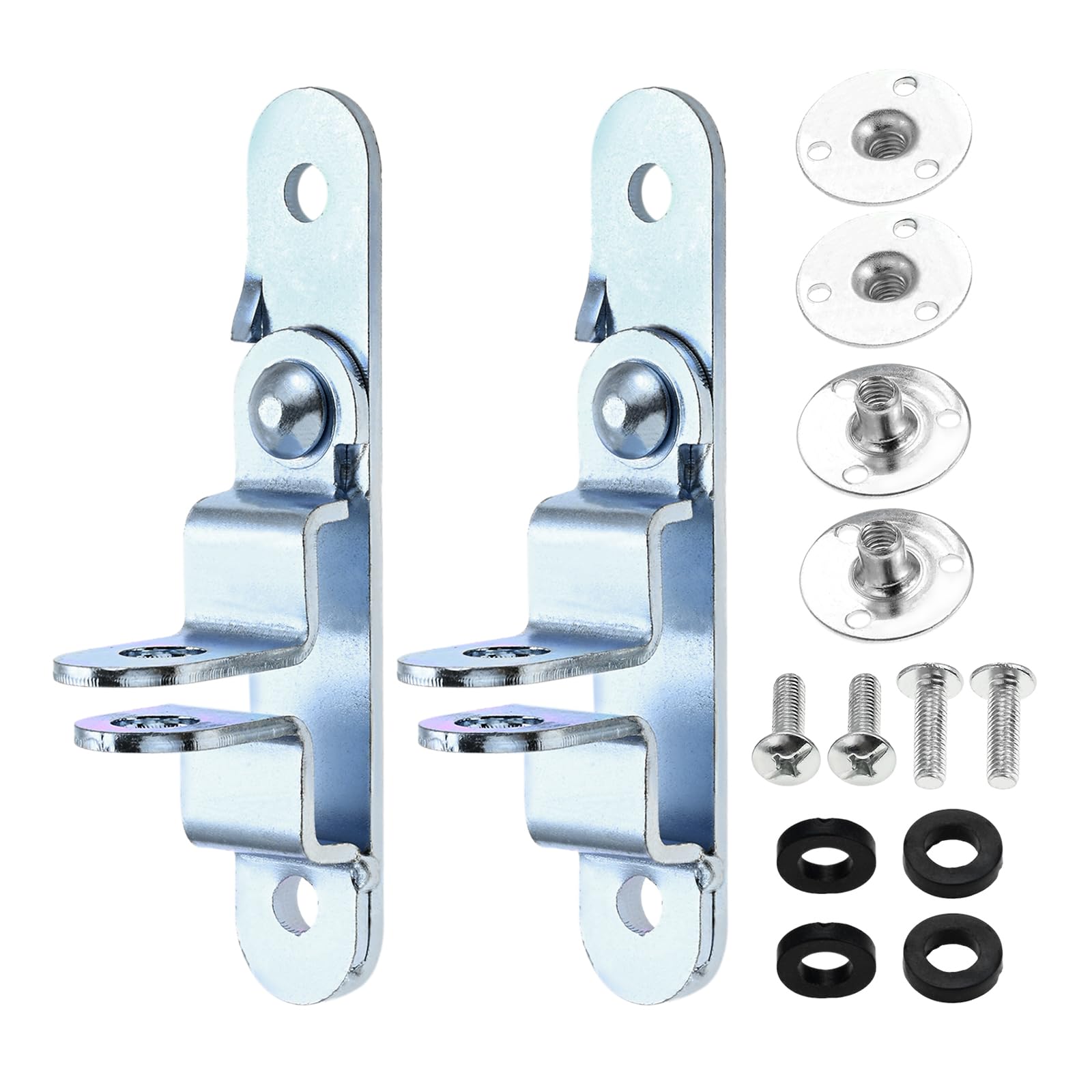 Mtsooning 2PCS Cargo Trailer Door Hasps, Enclosed Trailer Door Latch, Cam Lock Keeper, with Screws Nuts for Closed Car Trailer