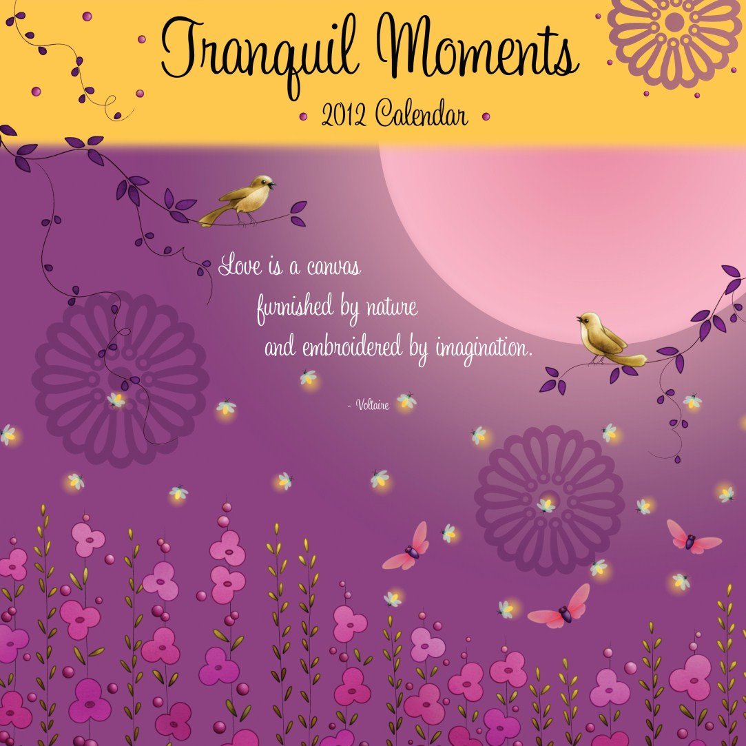 2012 Tranquil Moments Wall Calendar Wall calendar Brush Dance