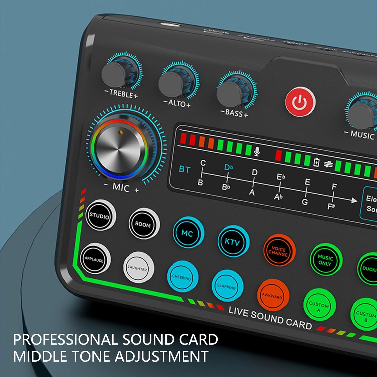 Studio Grade External Sound Card Live Broadcast Auditory Adapter with Intelligent Noise Filtering Seamlessly Switching USB Auditory Interface