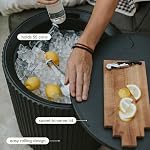 Veradek Outdoor Cooler Side Table - 2 in 1 - Designed for use as Outdoor Side Table, Patio Decor and Ice Chest