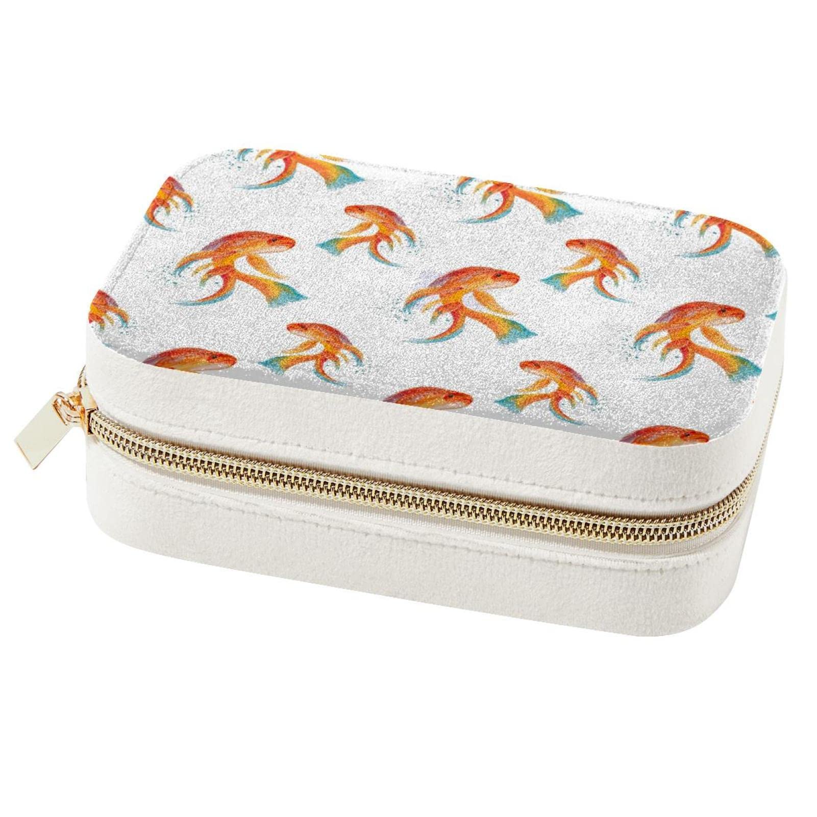 Organiseur de bijoux voyage poisson pour boucles d'oreilles et bagues