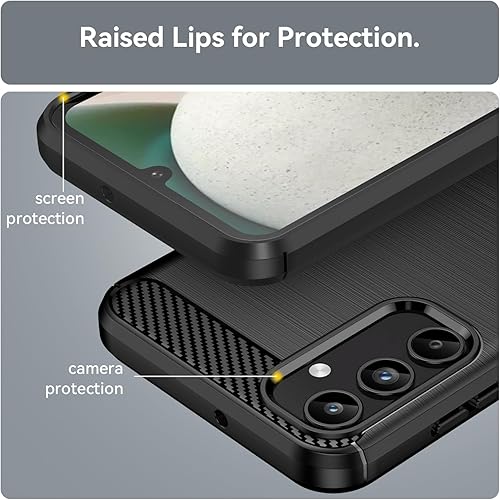 Miniatura 4 de Osophter Para Samsung Galaxy A15 Caso con 2 unids Protector de pantalla Absorción de Golpes Flexible TPU Cubierta Protectora de Caucho para Samsung