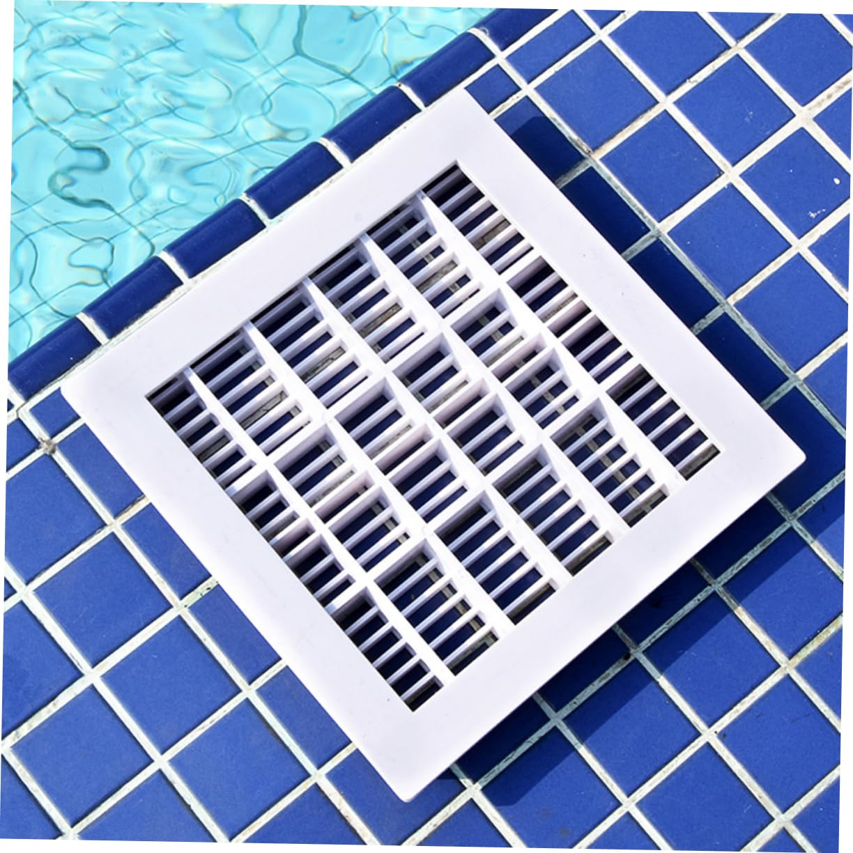 TOYANDONA Desagüe de Fondo de Piscina 9 Pulgadas Plástico Blanco Cuadrado
