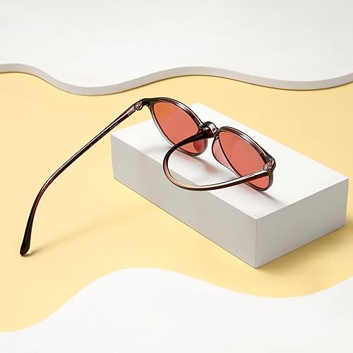 Miniatura 3 de BRADDELL Indoor FL-41 Rose & Outdoor FL-60 Brown Tinted Migraine Light Sensitivity Glasses for Fluorescent LED Glare, Photophobia and Concussion