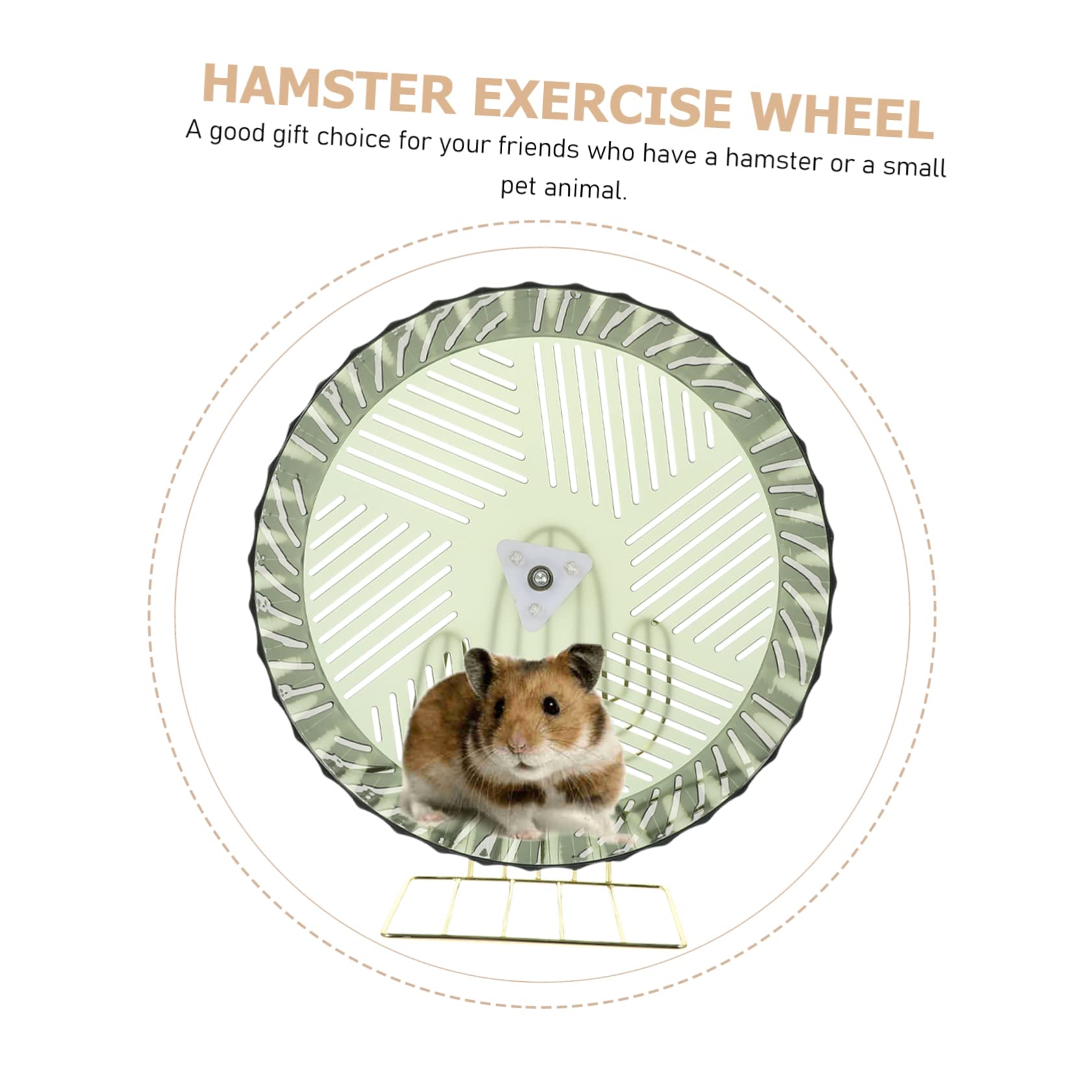 Laufrad für Hamster und Igel aus Kunststoff und Legierung Geräuscharm Erhöht die Aktivität Spielzeug für Haustierkäfig und Sport