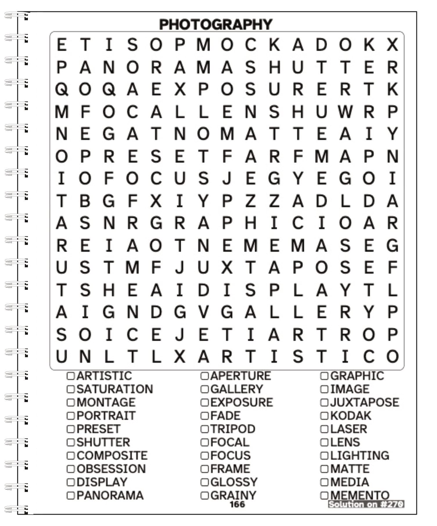 Word Search Puzzles for Adults-Large Print:250 Puzzles by categories:7,500 unique words:Spiral Bound - Image 4