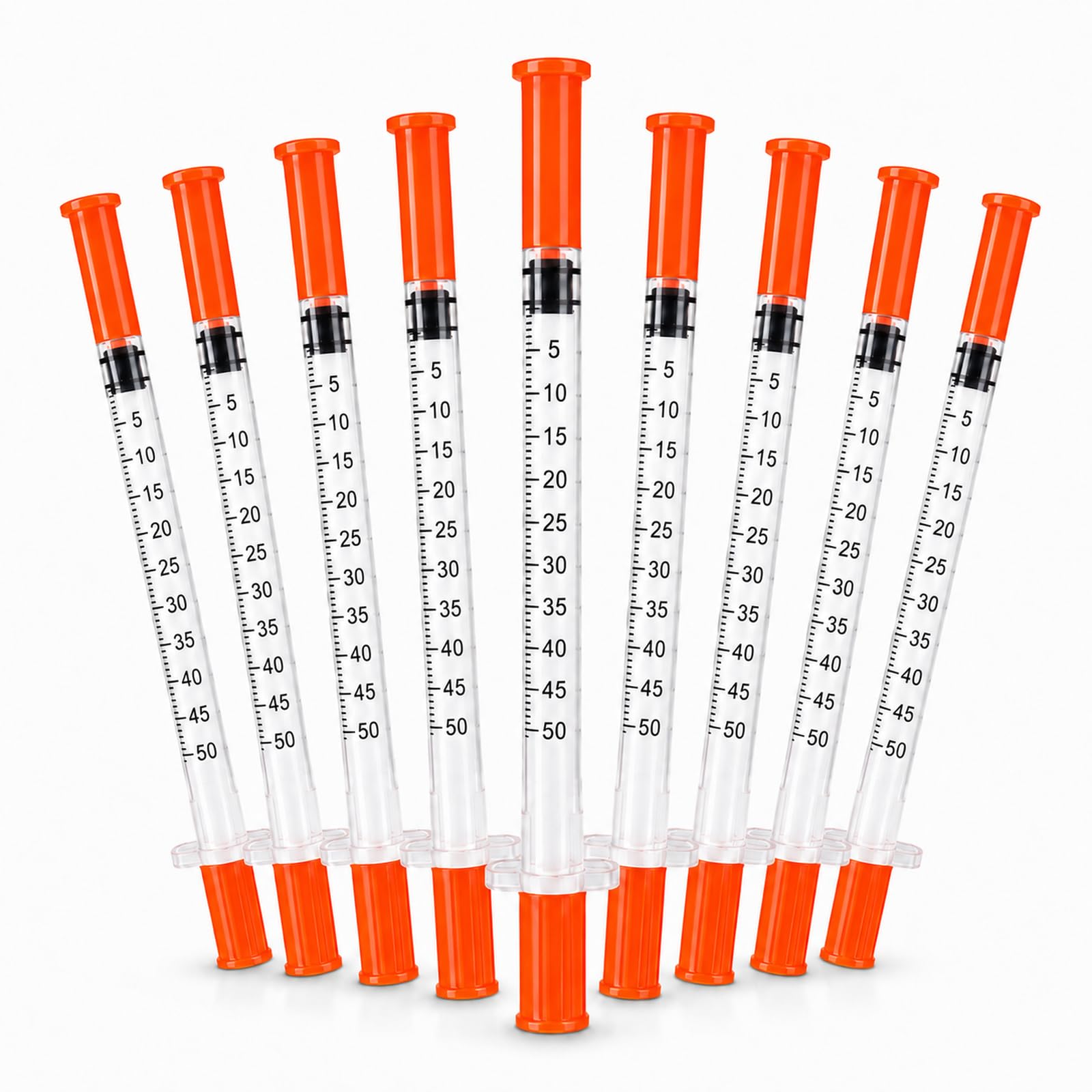 0.5 ml/cc Syringes, 31g 5/16 .5cc syringe with needle, 100 Count