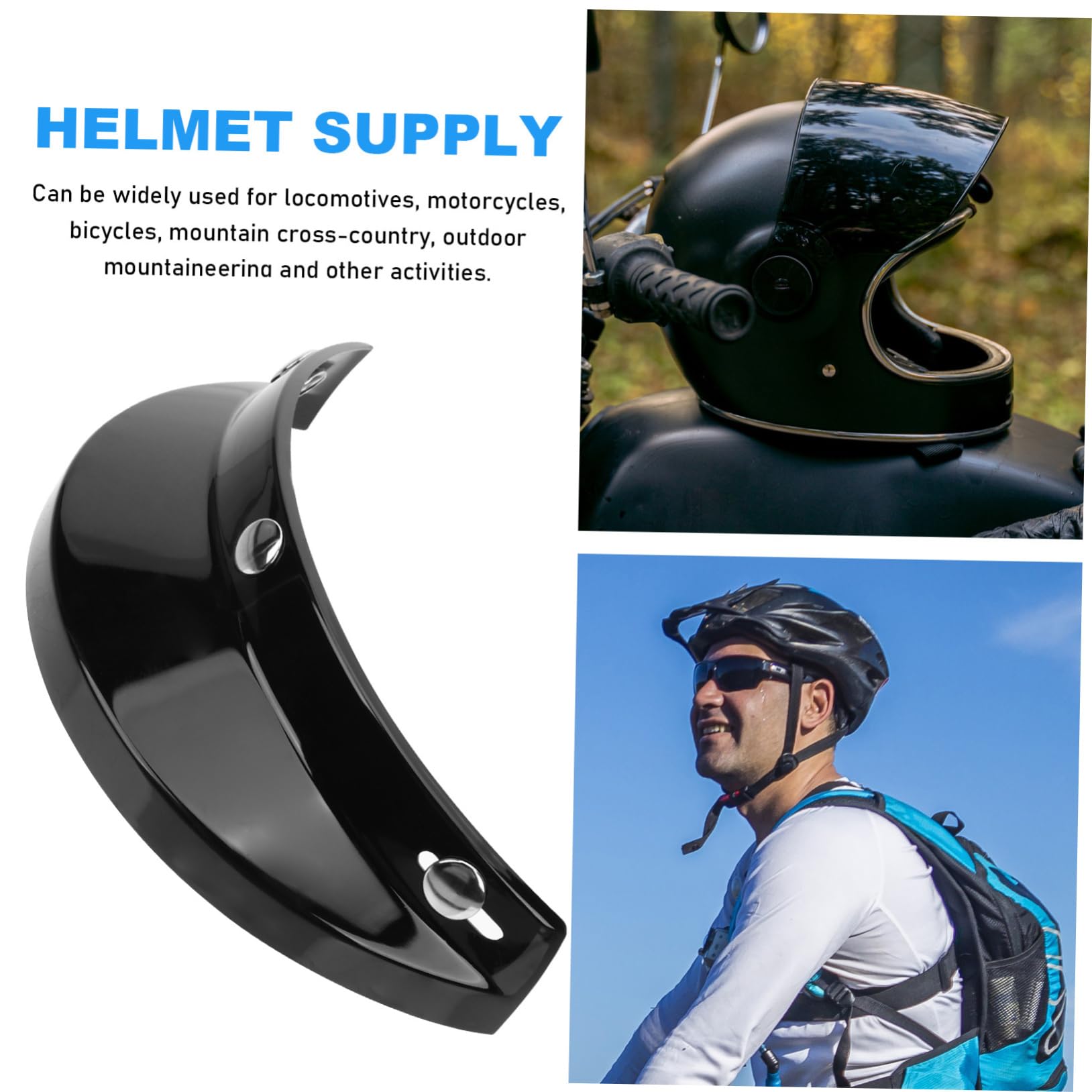 PRETYZOOM Retro Visor Sun Shade Durable Cycling Accessories Fit for Snowboarding Helmets Wear Resistant Material Unique Design