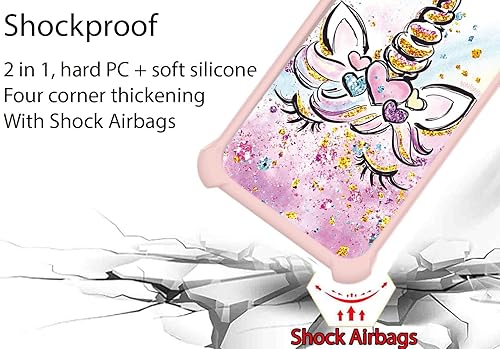 Miniatura 2 de Kalley Black 3 Case Compatible with Kalley Black 3 Phone Case Cover [with Tempered Glass Screen Protector][Ring Support][Gold Glitter+Luminous]