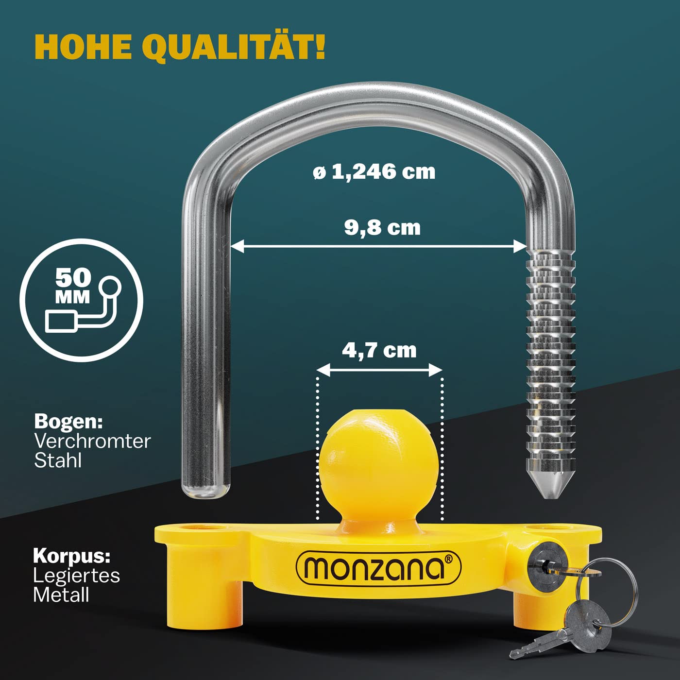 Spina Bloccaggio Albero 10mm X 100mm: Robusta E Zincata Per Rimorchi E Attrezzi! - Foto 5