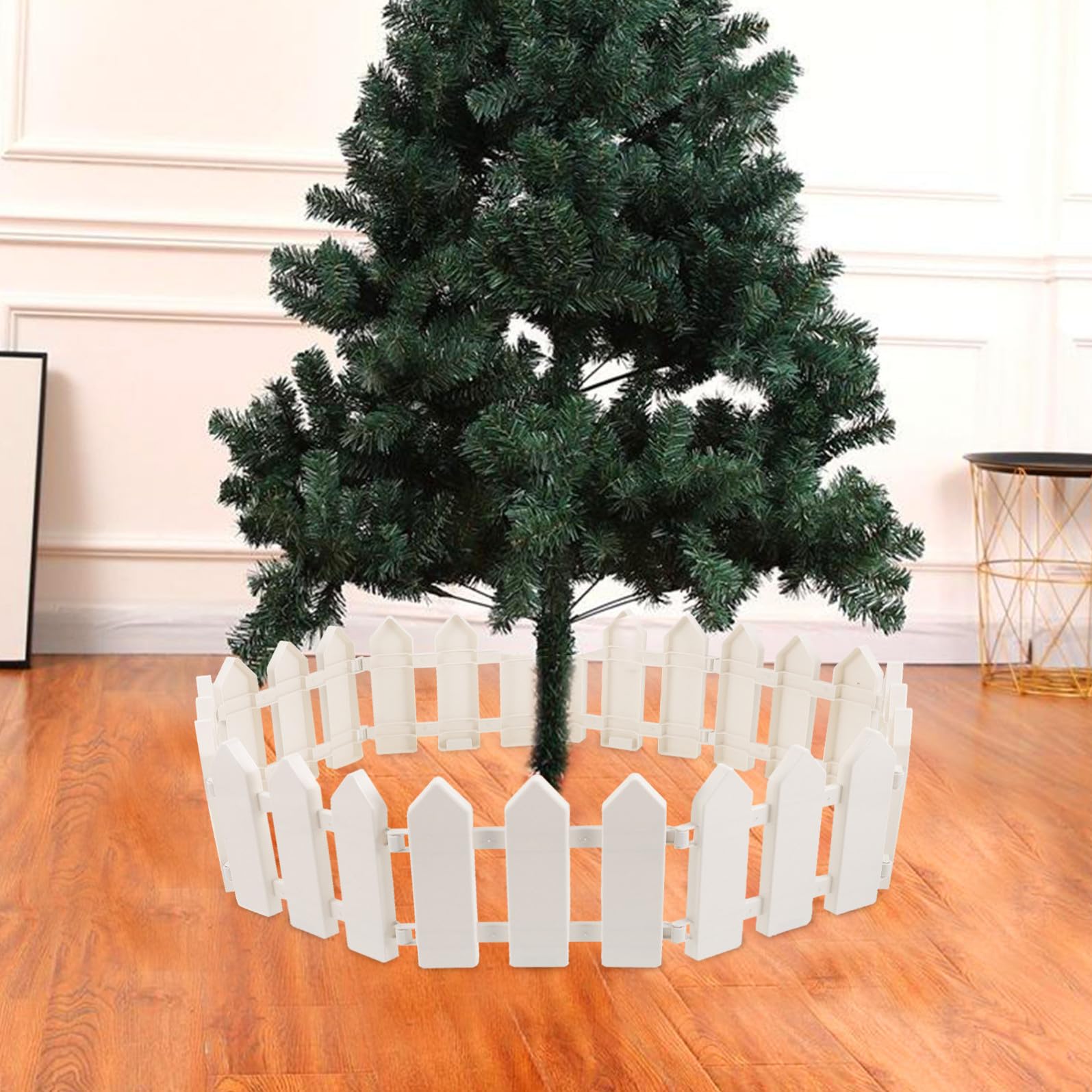YARNOW 15 Pezzi Recinzione per Albero di Natale di Bordatura Ornamentale Decorazione da Giardino Fai da Te Recinzione da Cortile per Aree Verdi e Balconi