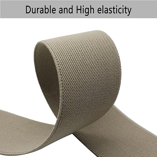 Miniatura 9 de Dortrue Banda elástica de costura azul marino de 2 pulgadas y 5 yardas, carrete elástico de alta elasticidad para coser pantalones de cintura,