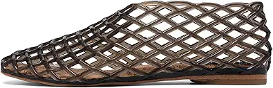 Jelly Mesh Ballet Flats - Comfortable Clear Jelly Shoes, Adult Women's Closed Toe Flats Sandals