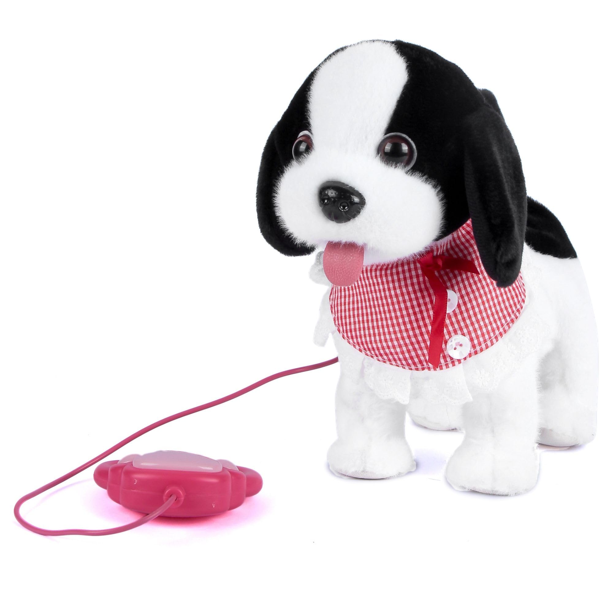 MABLE Cute Walking Duffy Dog Stuffed Animal with Remote Control Interactive Musical Barking Wagging Tail Electronic Plush Toy for Kids.-image-37