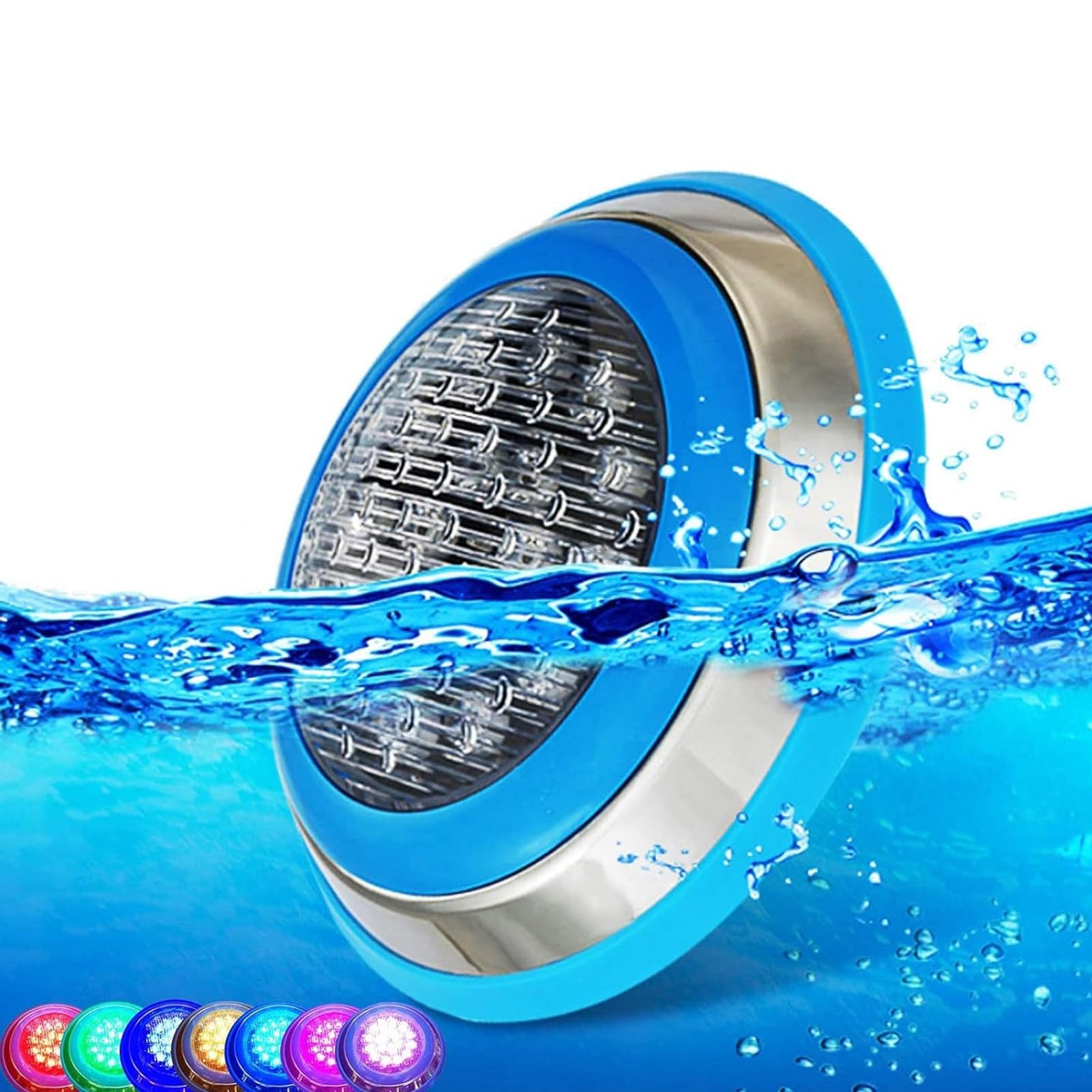 Spot Encastrable Exterieur, Lumière LED Submersible, Projecteur De Piscine LED Sous-marin RGB 12V, Lumières De Piscine Basse Tension Étanches IP68, Pour Fontaine Éclairage Sous-marin(White,6W)