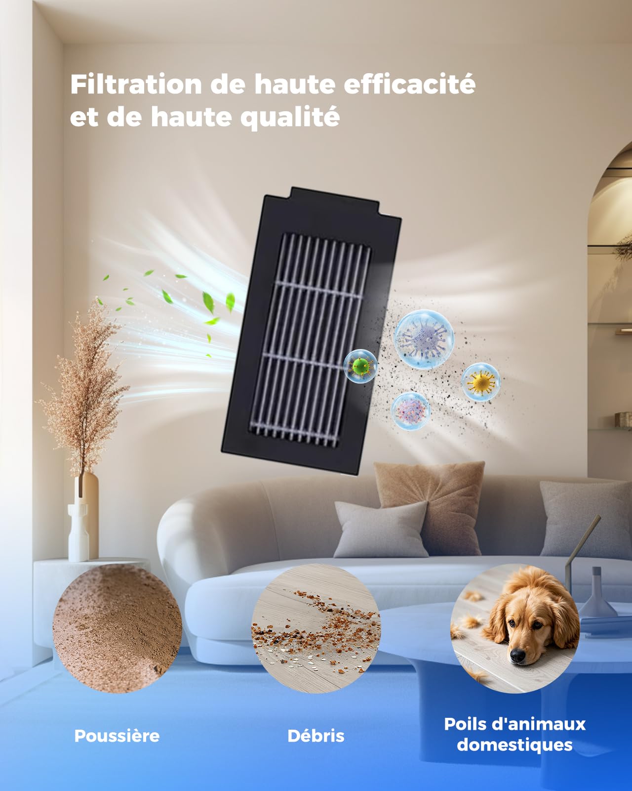Accessoire Ecovacs Deebot T50 PRO OMNI Gen2 Aspirateur Brosse Principale Brosses Latérales Lingettes Filtres Sacs