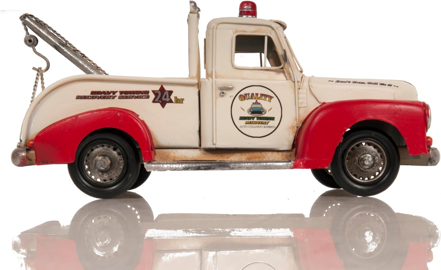 Old Modern Handicrafts Metal Handmade Classic Tow Truck