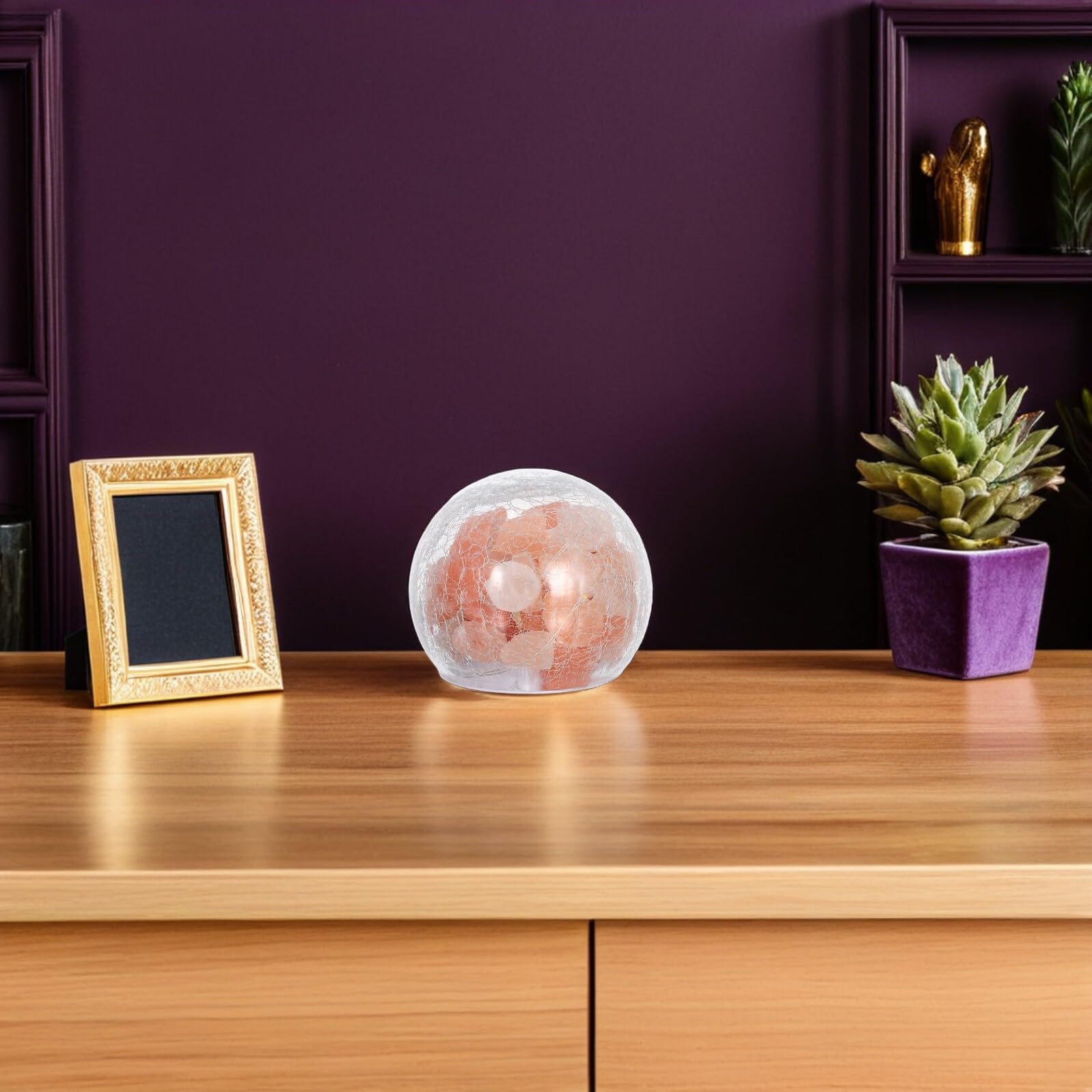 Lampe de Sel de L’himalaya Créative, Lumière Décorative Moderne