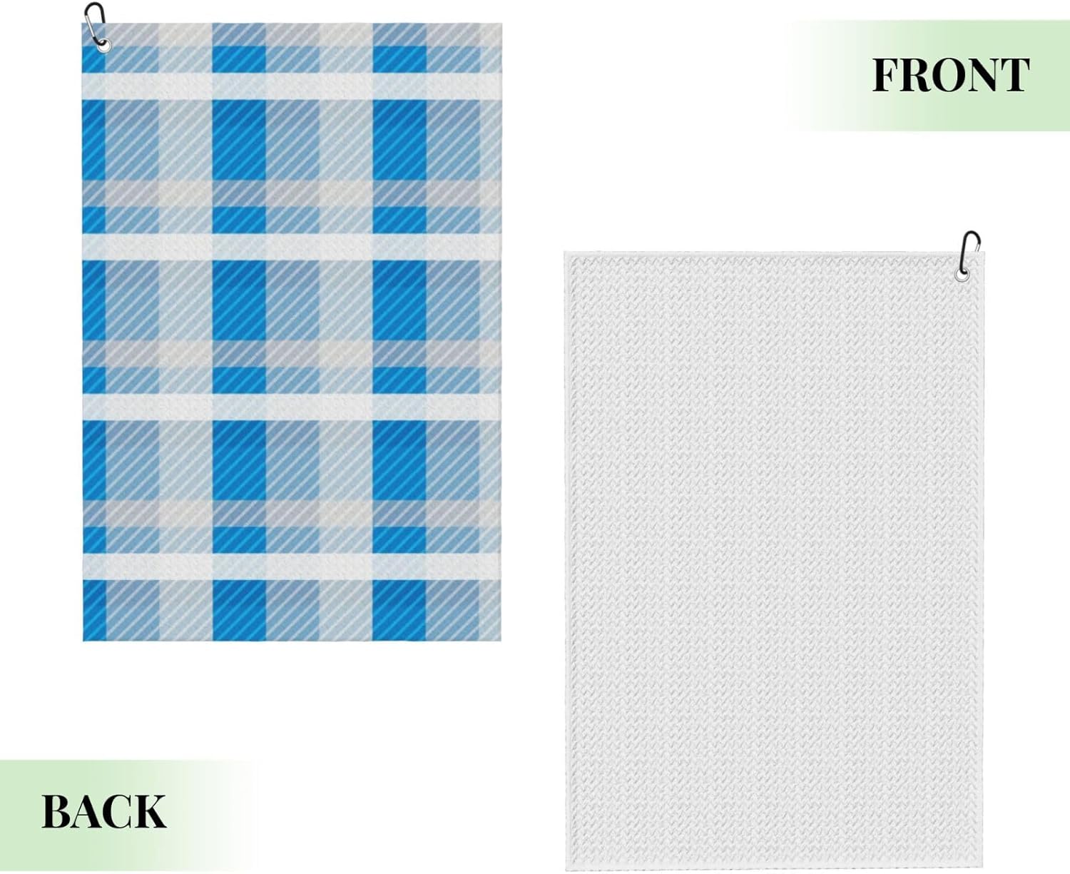 Abstract-from-Multi-Colored-Raznoobraznyh-Squares (2) Microfiber Golf Towel with Carabiner Clip, 16x24 Inch Absorbent Waffle Weave Towel for Golf Bags
