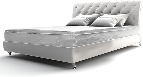 Aylas Furniture Colchón de tamaño King híbrido King de 8 pulgadas con espuma fría de alta densidad y comodidad con resortes de bobina continua