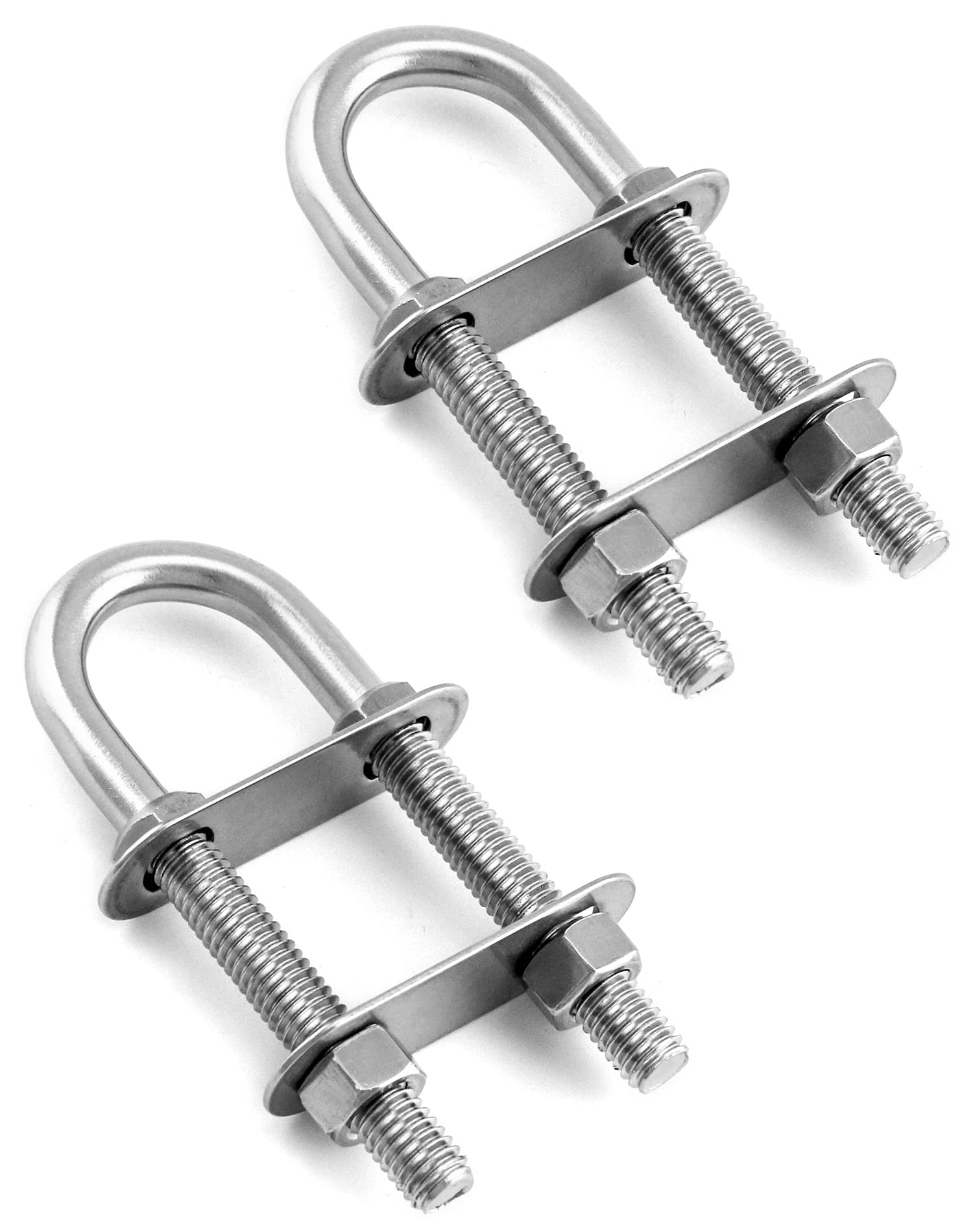 Marine Boat Stern Eye Tie Down U Bolt - 2 Pack -1