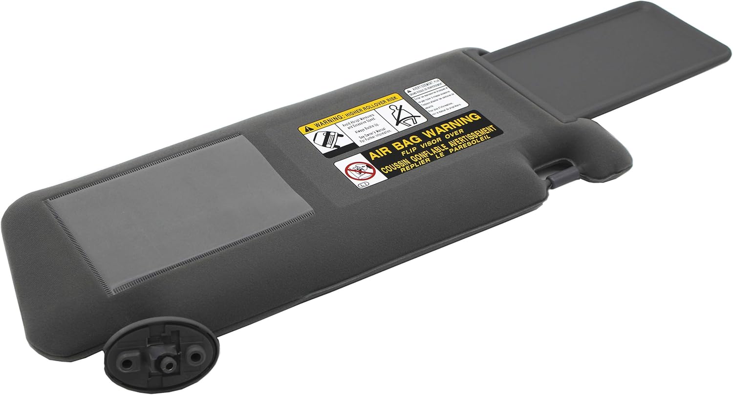 Ezzy Auto Gray Left Driver Side Sun Visor fit for 74320-04181-B1 2005-2012 Tacoma Visor Without Light