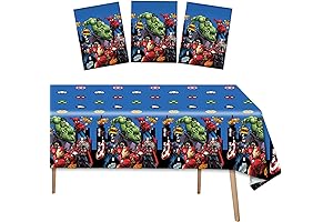 Hero Tablecloth 3-Pack for Birthday Festivities