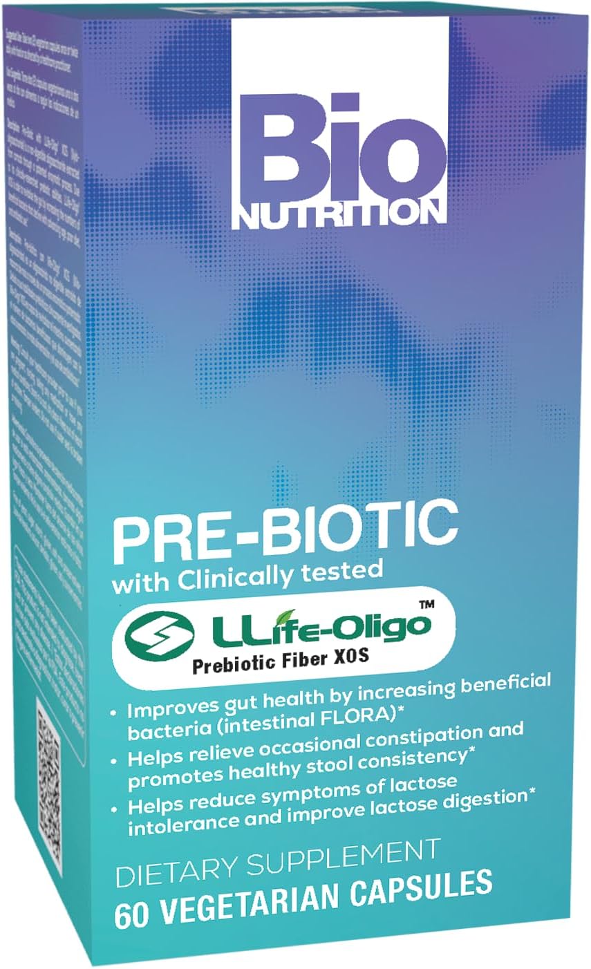 Pre-Biotic With Llife-Oligo 1400 Mg., 60 Vegetarian Capsules