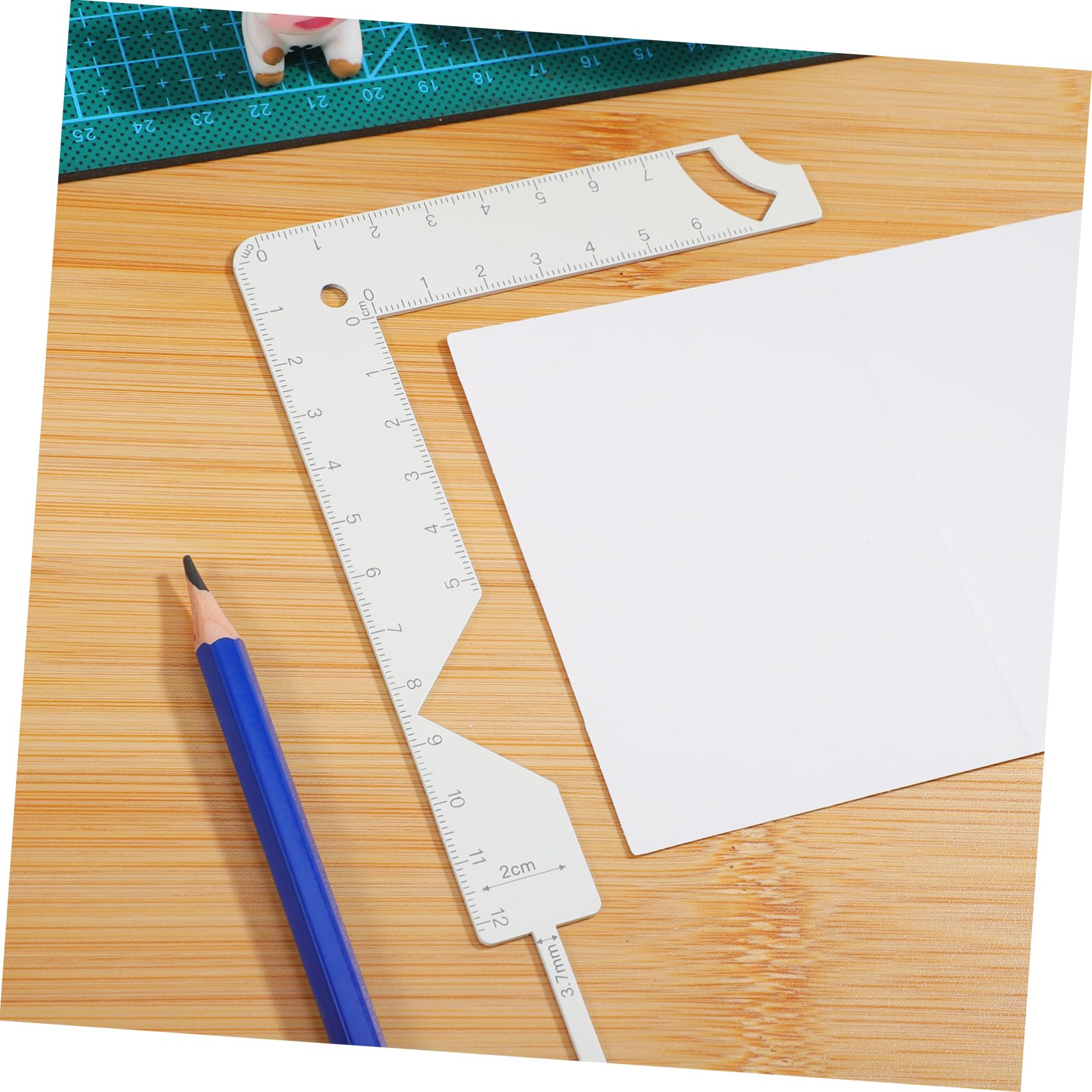 Bookbinding Ruler Acrylic UNICRAFTALE 2 Sets Black Book Cover Guide ...