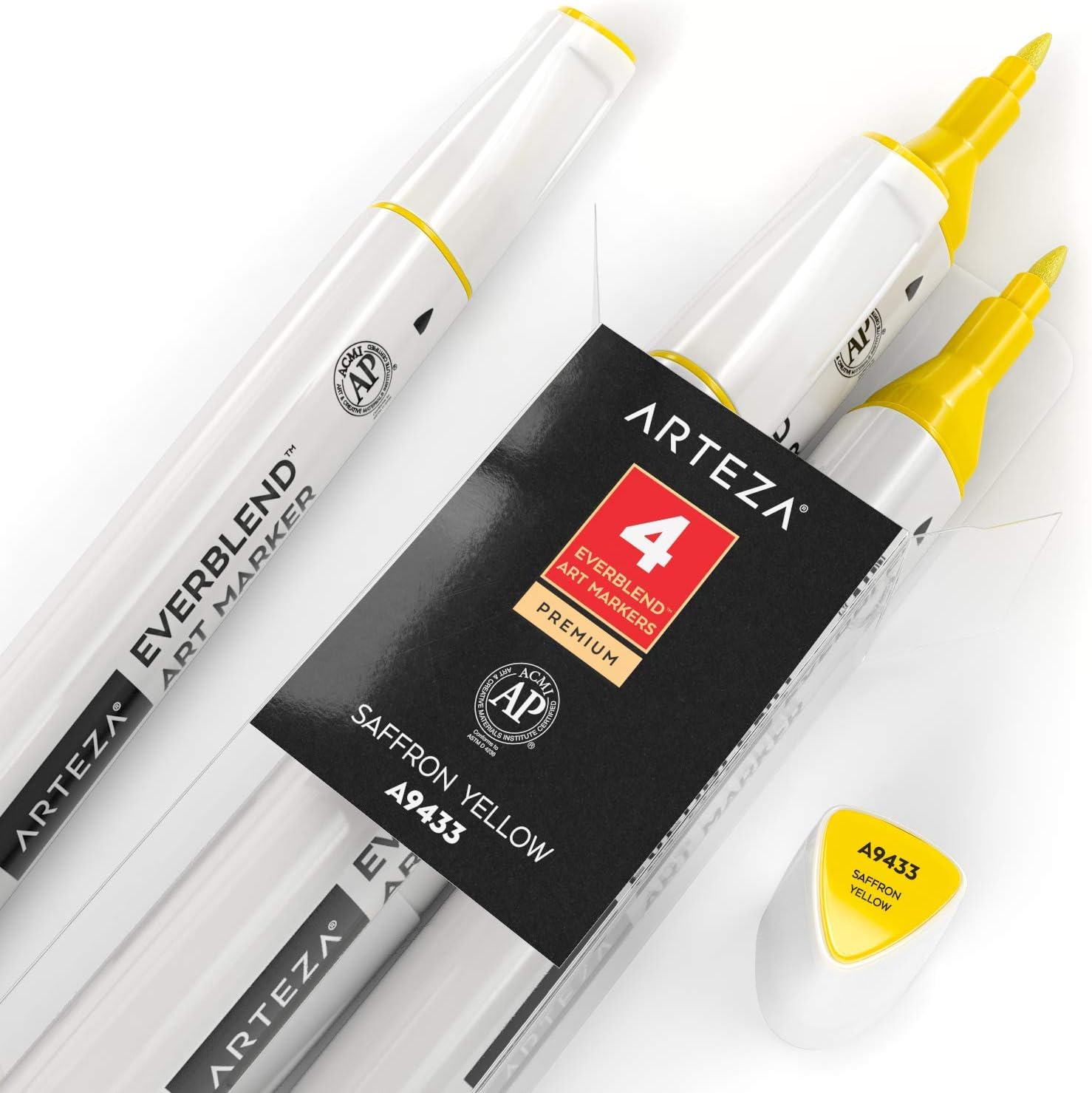 ARTEZA Markers, Saffron Yellow A9433, 1 unité (Lot de 4) - Image 5