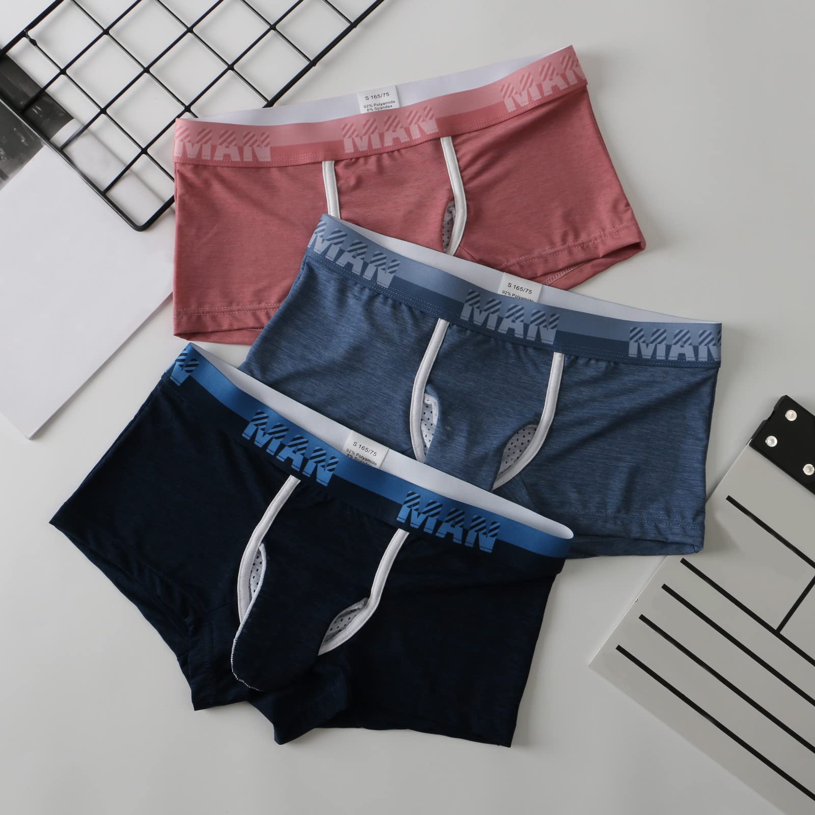 Mutande Sexy Maschio Casual Solid Mesh Elephant Trunk Breathable Underwear Pant Knickers Confortevole Boxer Uomo Leggeri