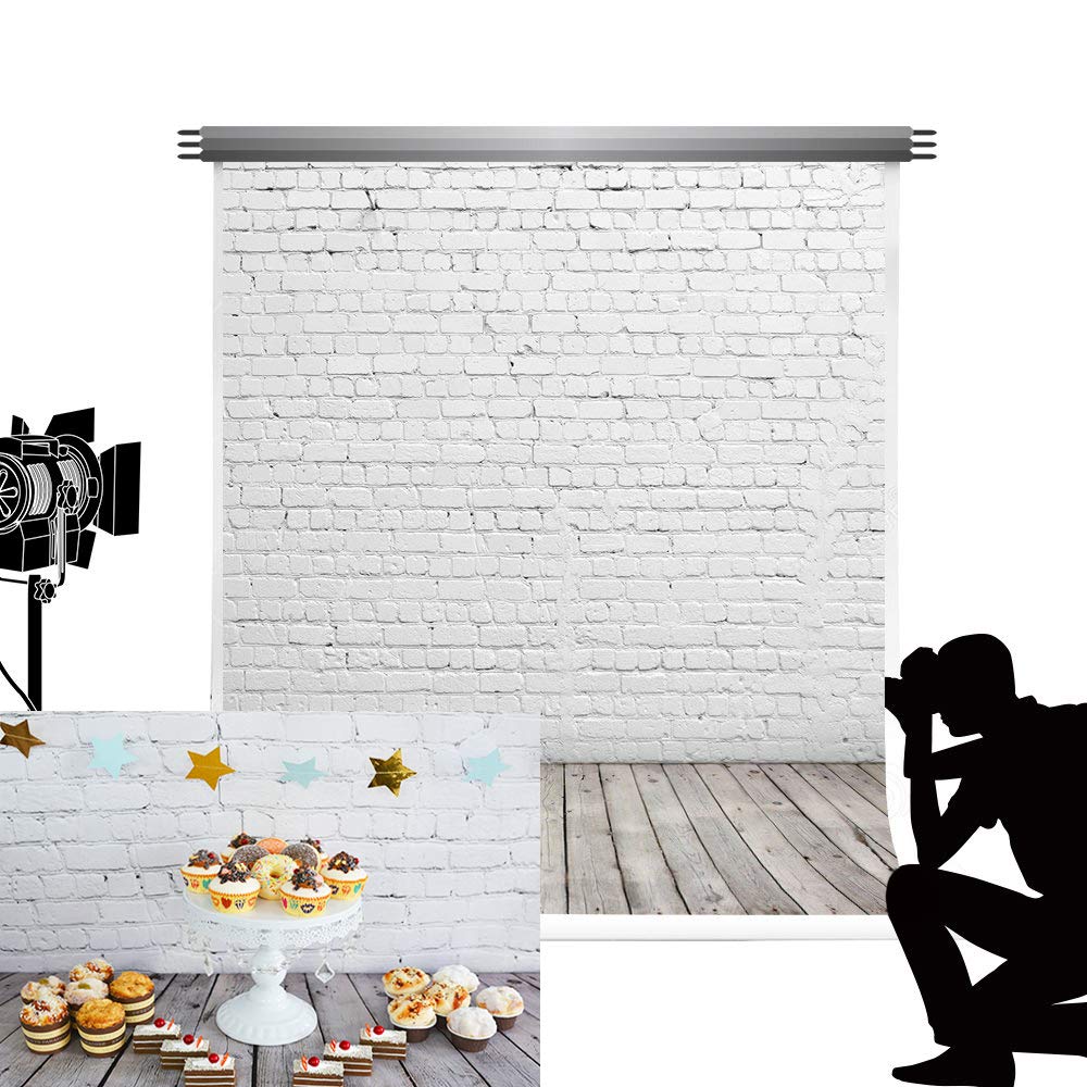 5x7ft Photography Background White Brick Wall Wood Floor Theme Backdrops Photo Studio Backdrop Props C3b0227a A323 4a1b 8b41 2e1357f6c17a 1.d313201b58c18c0f517aa05b3b45d5ba - View #8