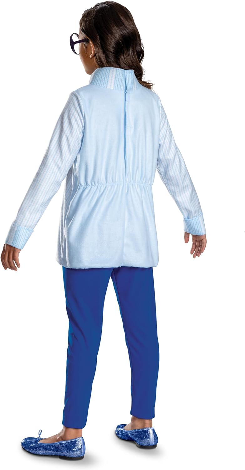 Disguise Girls Inside Out Sadness Costume for Kids, Official Inside Out Halloween Costume and Glasses - Image 2