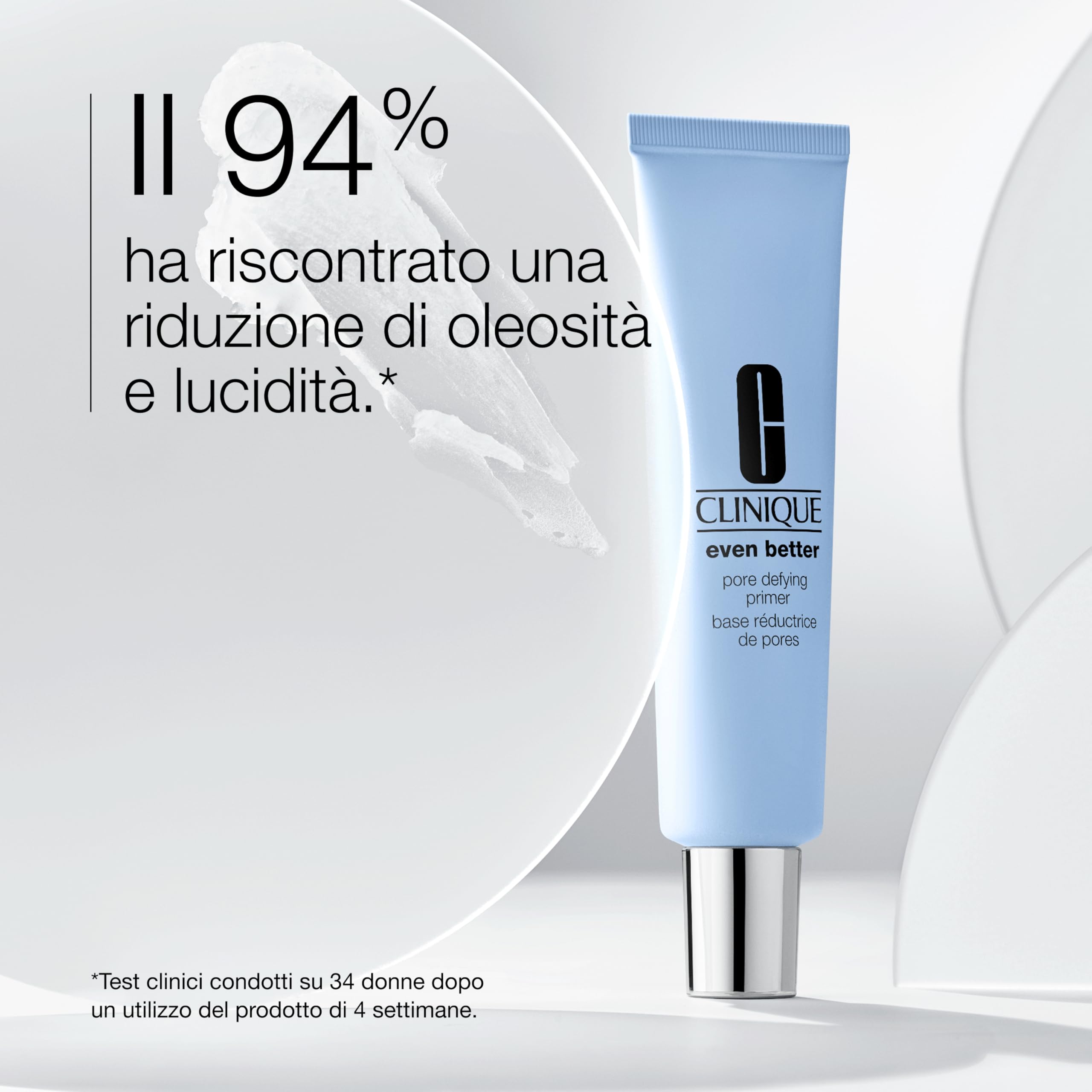 Clinique Even Better Face Primer con acido ialuronico, per tutti i tipi di pelle | Minimizza i pori e riduce la lucidità | Idratante, leggero e finish illuminante