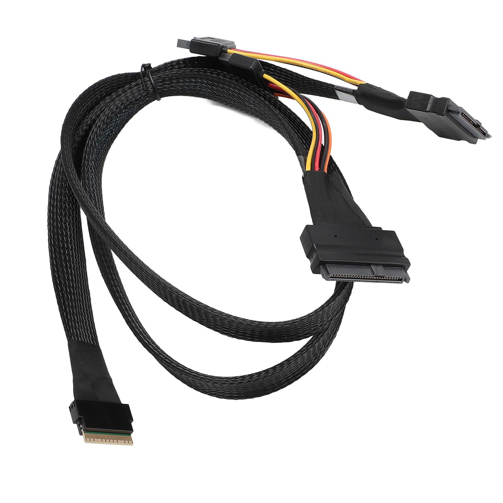 Kabel Adaptera NVMe, 24 Gb/s, 80 Cm, 8I do 2xSFF-8639 z Kablem NVMe PCIe SSD dla NVE SFF-8654 do SAS dla