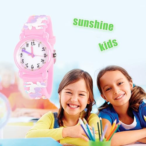 Miniatura 2 de ATIMO Reloj impermeable de dibujos animados 3D para niños y niñas de 3 a 8 años, regalos para niños