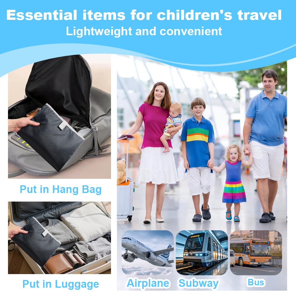 Foreverup Lit d'avion pour tout-petit, extension de siège d'avion pour tout-petits, lit d'avion portable pour enfants, hamac à pied d'avion pour tout-petits, enfants, bébés, essentiels de voyage pour