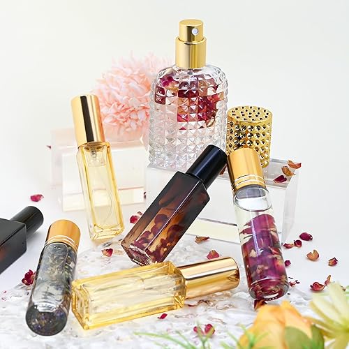 Miniatura 4 de Kit de fabricación de perfumes de bricolaje para mujeres, kit de fabricación de perfumes de rodillo, juego de perfumes de viaje con aceite esencial,