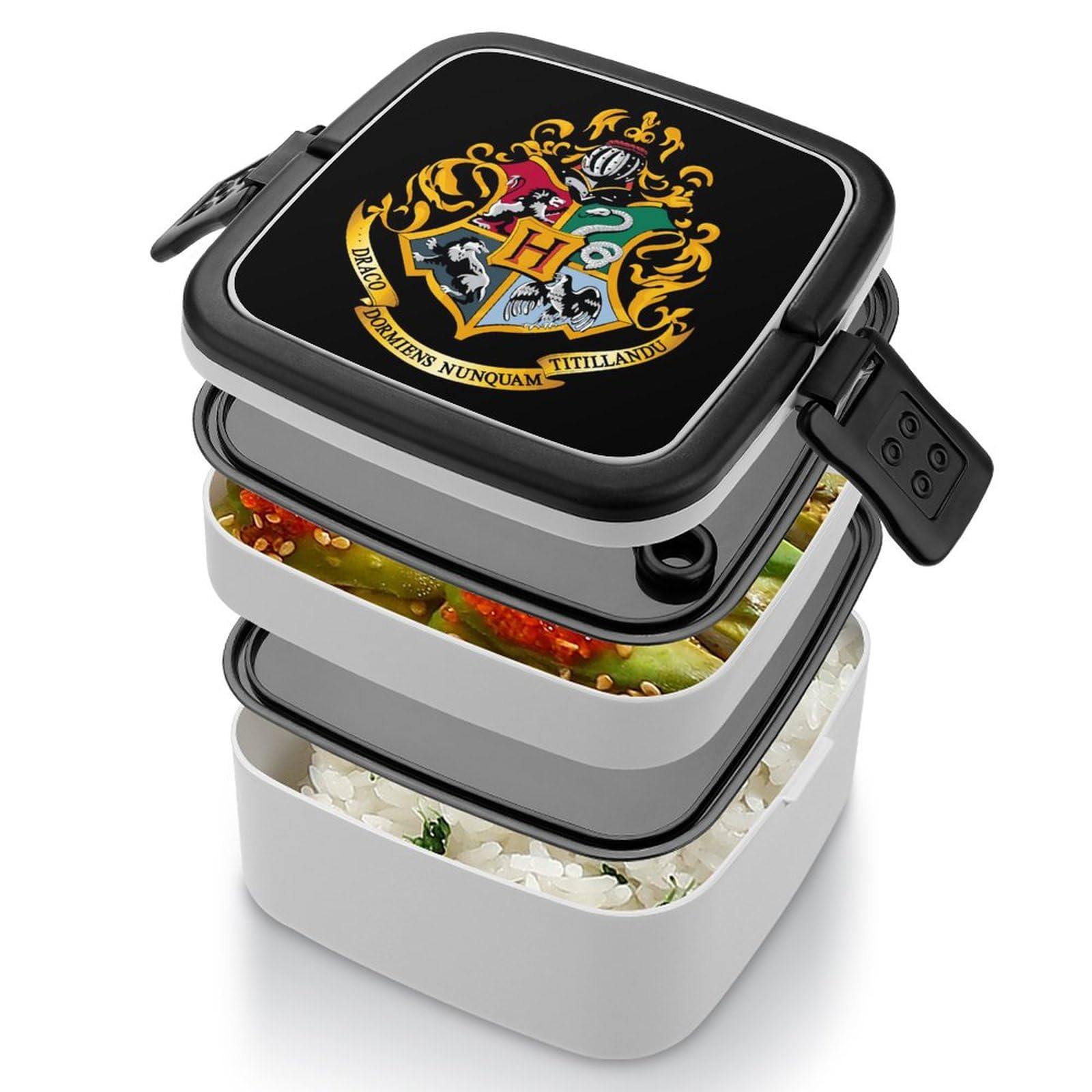 Amazon｜弁当箱 2段 ハリーポッター 魔法魔術学校 ランチボックス お  