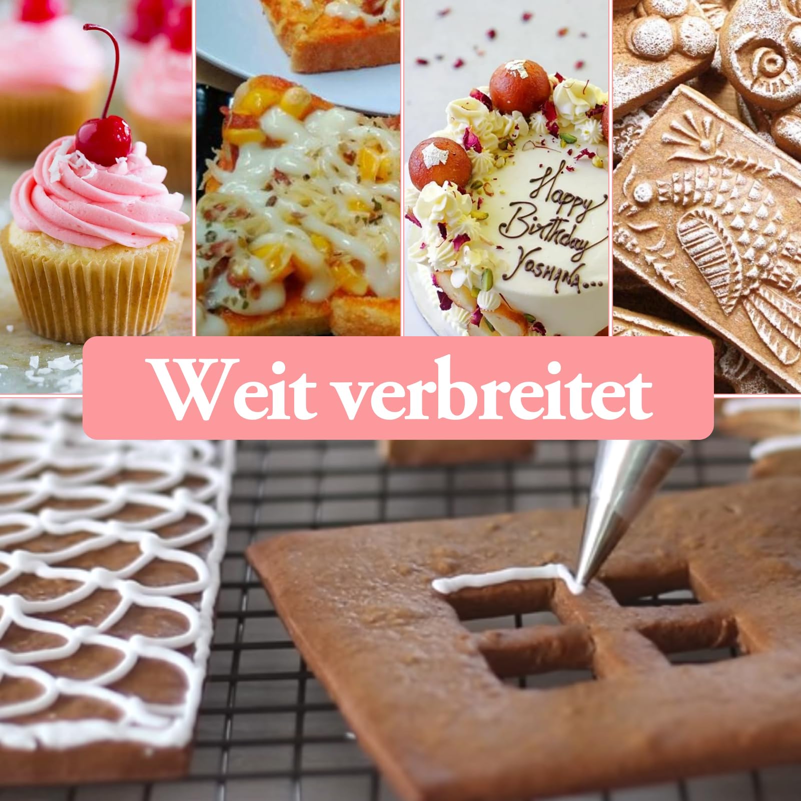 Set 100 Sac à Poche + 6 Lampi + Connettore - Per Decorazione Torte - Professionale - Foto 11