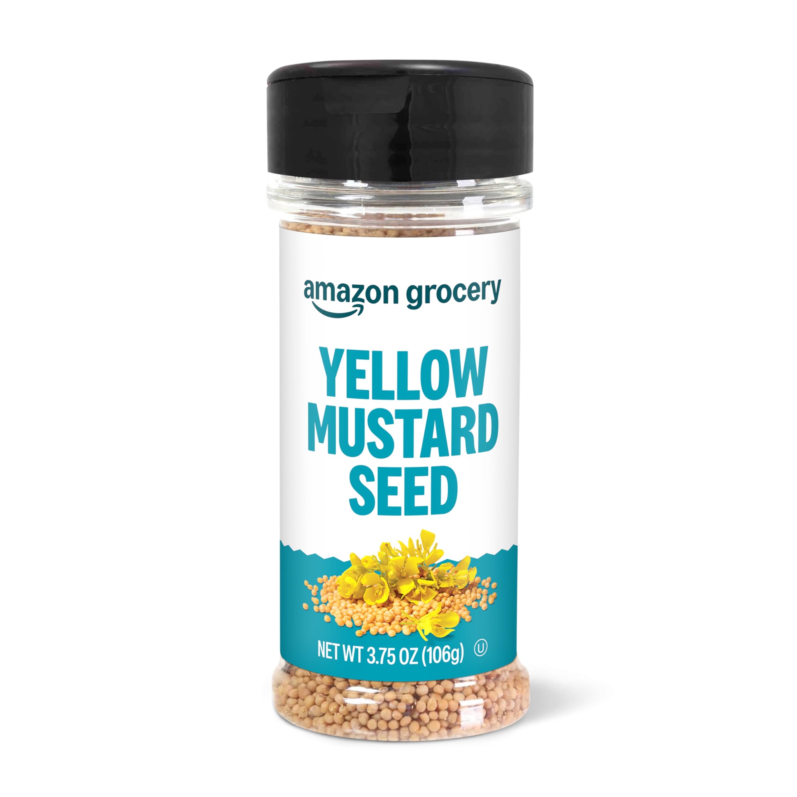Amazon Grocery, Yellow Mustard Seed, 3.75 Oz