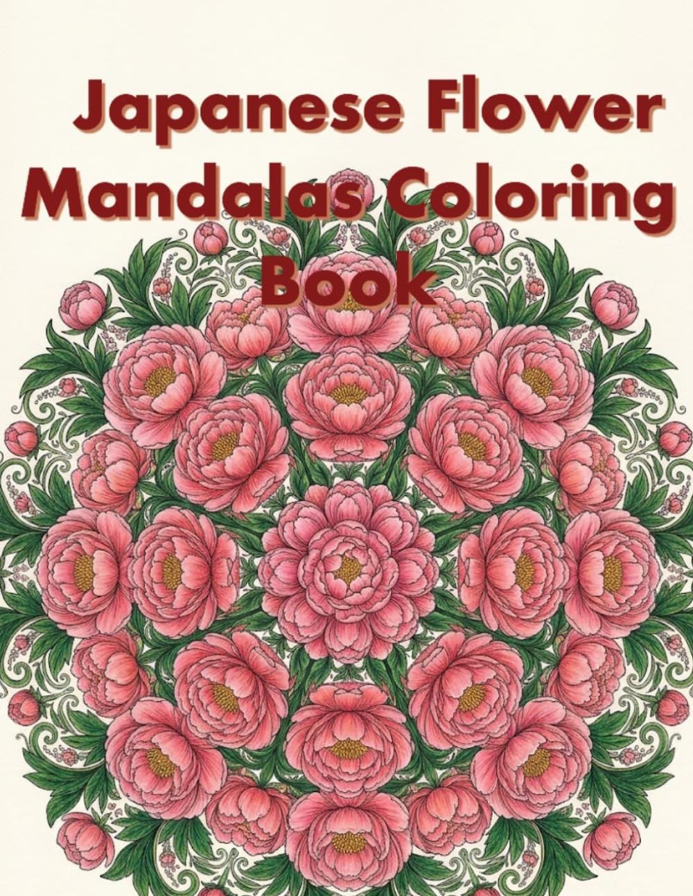 Japanese Flower Mandalas Coloring Book