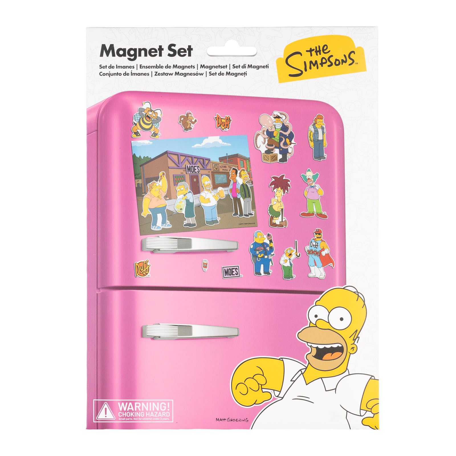 Grupo Erik Set of Fridge Magnets - The Simpsons Gifts under 10 Pounds, The Simpsons Merchandise | Kitchen Decor Accessories, Funny Gifts for Friends