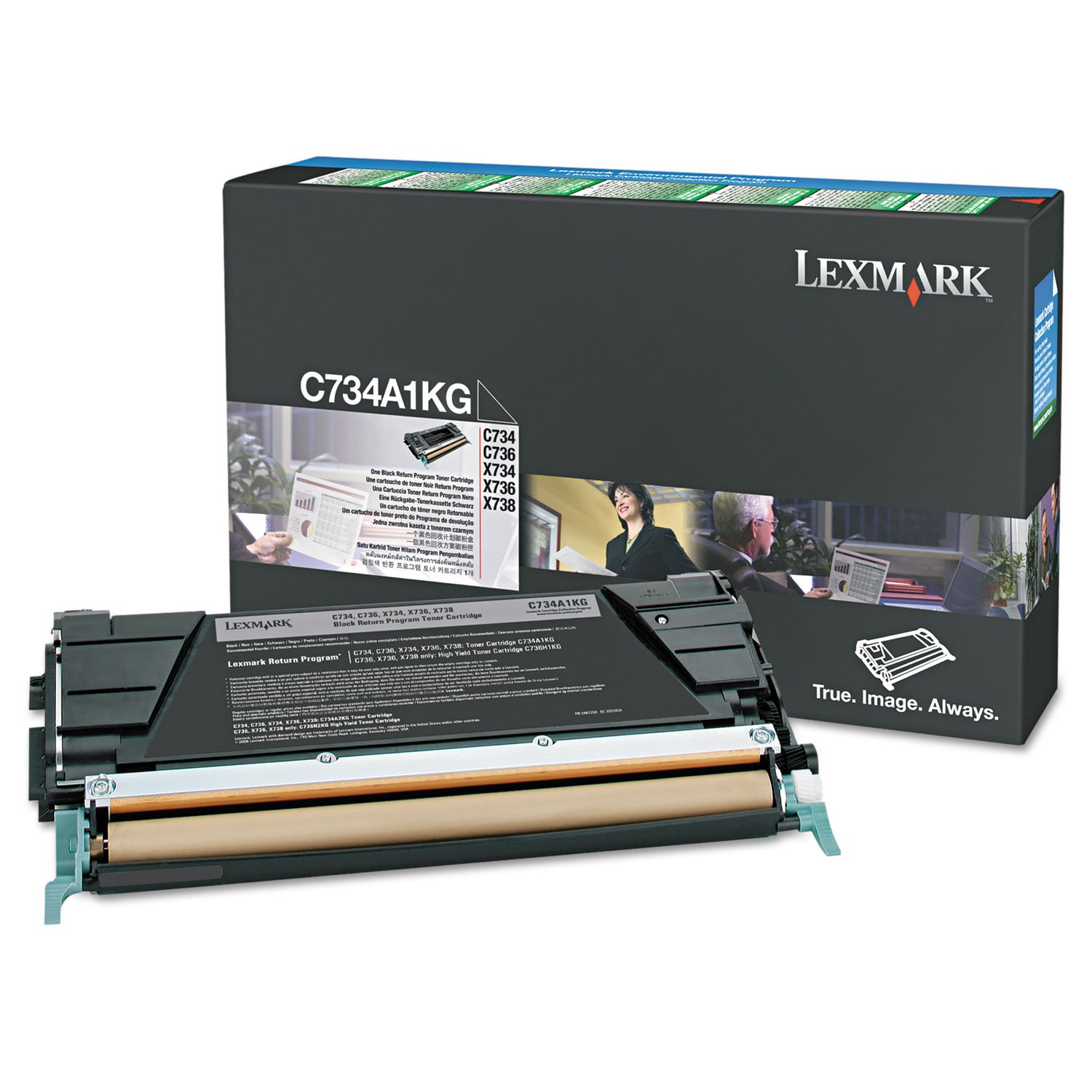 Lexmark LEXX746H1KG Toner Cartridge Black Laser, 12000 Page 1 / Pack Toner