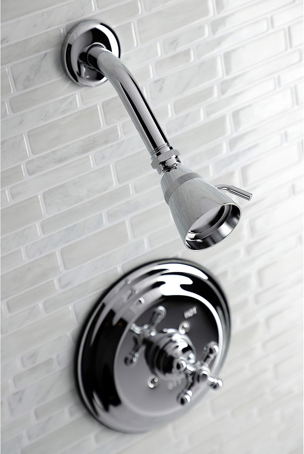 Kingston Brass KB2631BXTSO Shower Trim Only Without Tub Spout, Polished Chrome
