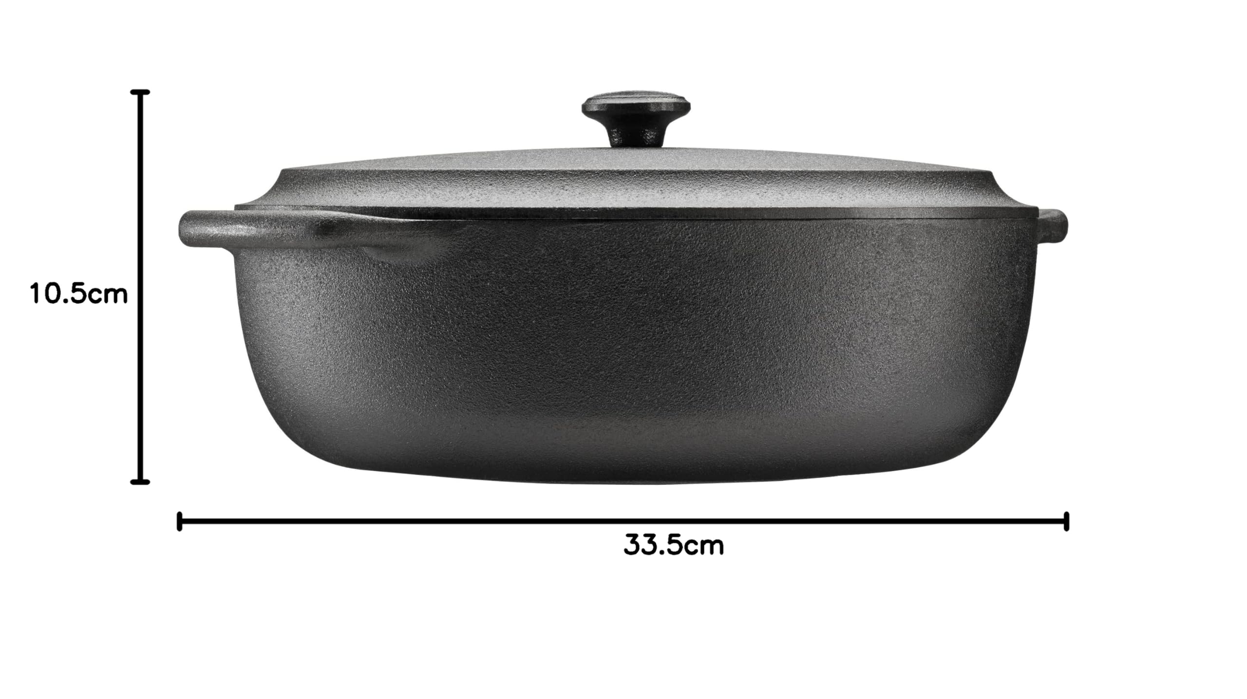 SKEPPSHULT Couvercle Fonte Noir 6 L