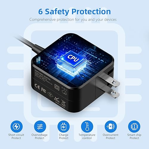 Miniatura 3 de Syfrufo Cargador para portátil de 26 W compatible con Samsung Chromebook 3 2, XE500C13 XE500C13-K03US XE500C13-K02US XE500C13-K04US, adaptador de