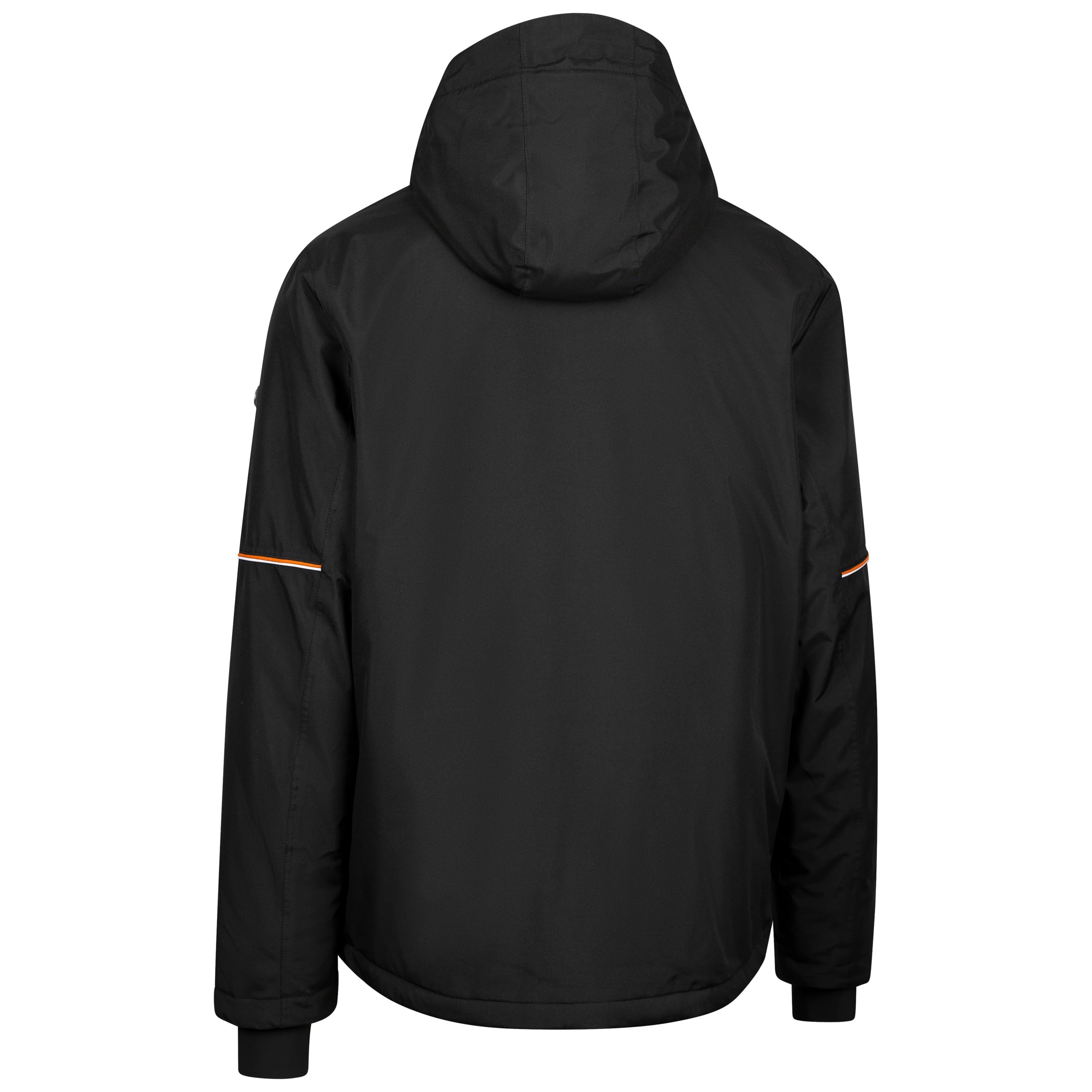 Trespass Joseph - Chaqueta de esquí para hombre, acolchada, impermeable, resistente al viento, capucha desmontable, cremalleras repelentes al agua, bolsillos en el pecho e inferiores, falda de nieve
