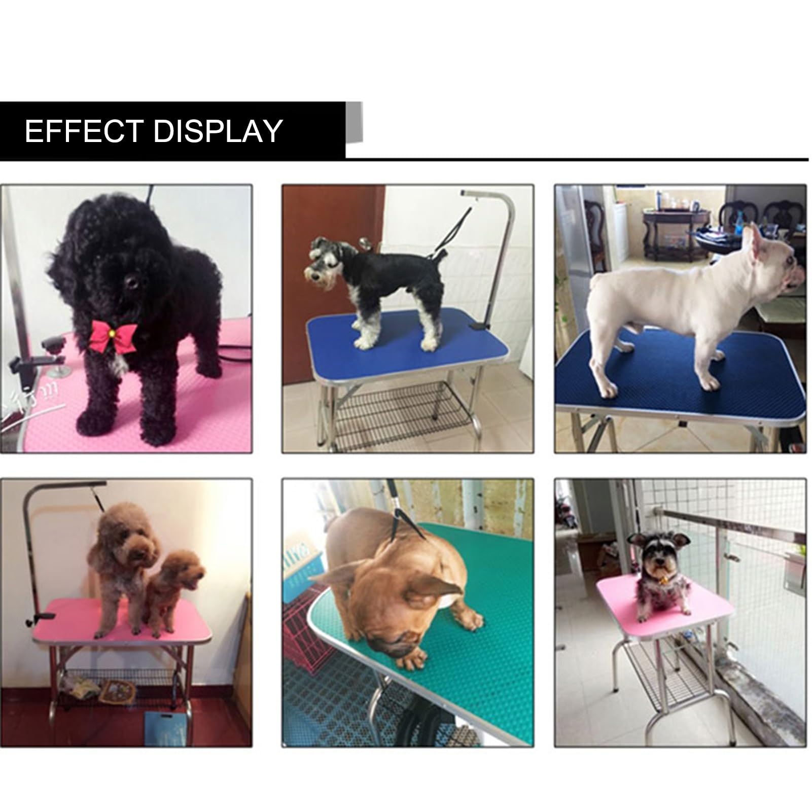 Tavolo Toelettatura Pieghevole, Tavolo da Toelettatura Cani Tosatura per Cani Gatti, Tavolo da Toelettatura per Cani Gatti Animali Domestici, per Fare Il Bagno(Purple)