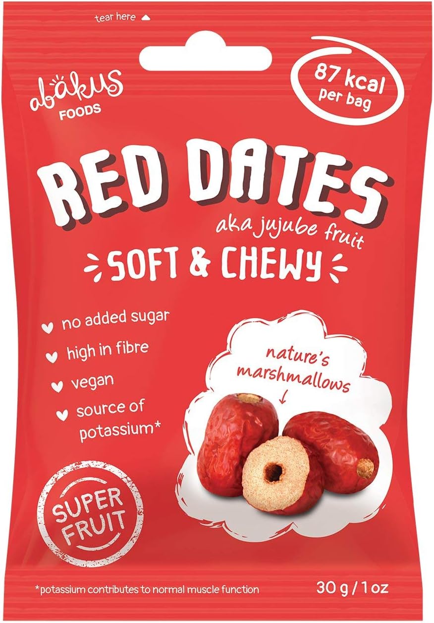 Abakus Dried Jujube Fruit Pitted 30g (Pack of 3)